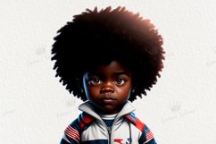 4Th July Black Little Boy Clipart, American Little Boy. Product Image 4