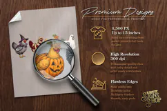 Halloween Chicken DTF PNG Product Image 4