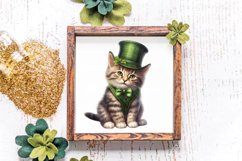 St Patricks Day Cats Clipar, Bundle, St Patricks Day Cats Product Image 4