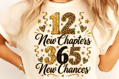 12 New Chapters 365 New Change PNG, Happy New Year 2027 PNG Product Image 1