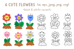Garden clipart, patterns, backgrounds, designs for kids Product Image 4