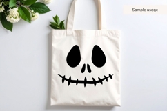 Skeleton Jack O Lantern Face SVG Product Image 4