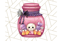 Pastel Goth Halloween PNG Clipart, Creepy Cute Art Product Image 4