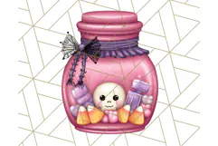 Pastel Goth Halloween PNG Clipart, Creepy Cute Art Product Image 4