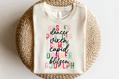 Christmas PNG, Reindeer Names PNG Product Image 3