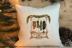Vintage Christmas Clipart Sublimation, Christmas Clipart Product Image 4