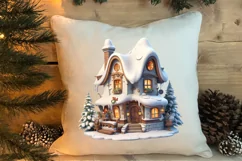 Fairy Christmas House Sublimation Clipart, Fairy Christmas Product Image 4