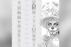 45 Procreate La Catrina Stamp Brushes Product Image 6