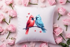 Breeds of Valentine Kissing Birds, Valentine's Day Clipart Product Image 4