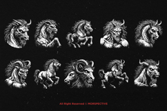 10 Bundle Dark Art Centaurs Mythical Horse Archer Creature Product Image 6
