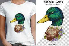 Mallard duck png design for T-shirts Product Image 4
