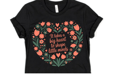It takes a Big Heart to shape little minds svg | Shirt Svg Product Image 1