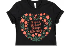 It takes a Big Heart to shape little minds svg | Shirt Svg Product Image 1