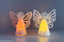 Fairy lantern Bundle, paper angel butterfly lantern template Product Image 3