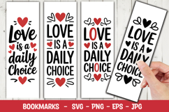 Daily Love Quote Bookmark svg png Product Image 1
