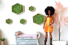 Miniature moss wall art digital download file Dollhouse doll Product Image 4