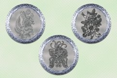 Round Earrings l 14 designs of round earrings, PNG Product Image 5