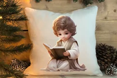 Christmas Baby Jesus Watercolor Clipart, Christmas Baby Jesu Product Image 4