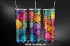 Colorful Alcohol Ink Tumbler Sublimation Desings Product Image 4