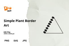 Simple Plant Border Art Product Image 1