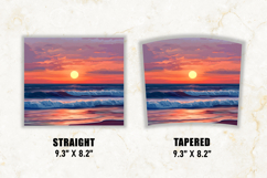 Sunset &amp; Sea Tumbler Wrap | 20 oz tumbler wrap Product Image 2