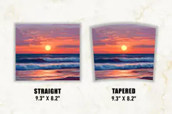 Sunset & Sea Tumbler Wrap | 20 oz tumbler wrap Product Image 2