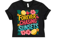 Forever Chasing Sunsets Svg | Svg Files | Shirt Svg Product Image 1