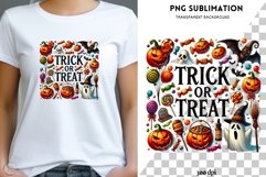 Trick or Treat, Funny Halloween PNG Digital Downloads Product Image 1