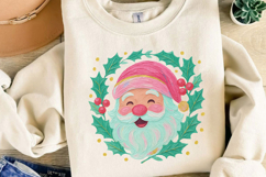 Pastel Christmas Santa Sublimation, Christmas Png Product Image 3