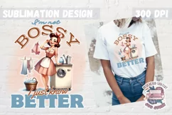 Pin Up Girl Sublimation Design Sarcastic Quote Tshirt PNG Product Image 1