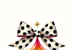 Colorful Coquette Christmas Tree PNG | Trendy Watercolor Product Image 2