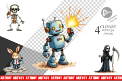 Monday Morning Zombies Clipart Product Image 1