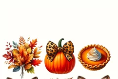 Coquette Fall Pumpkin & Bow PNG, Autumn Sublimation, Fall Product Image 3