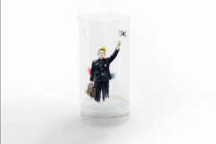 Retro Korean Student Taegeukgi Manse Cheers PNG Product Image 3
