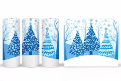 Christmas Tree Tumbler Sublimation. Christmas Tumbler Design Product Image 2