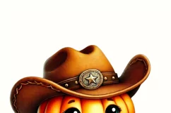 Howdy Pumpkin PNG, Cozy Fall Sublimation Download, Vintage Product Image 2