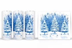Christmas Tree Tumbler Sublimation. Christmas Tumbler Design Product Image 2