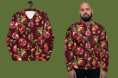 Watercolor Pomegranate fruits seamless pattern Product Image 3