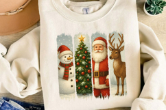 Santa Snowman Reindeer Christmas Sublimation, Christmas Png Product Image 3