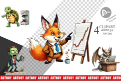 Monday Morning Zombies Clipart Product Image 1