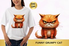 Sarcastic Dark Orange Grumpy Cat, Grumpy Cat sublimation Product Image 1