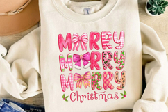 Cute Pink Bow Christmas Sublimation, Christmas Png Product Image 4