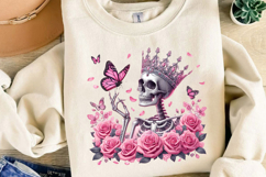 Drama Queen Sublimation, Funny Skeleton Png Product Image 4