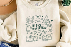 Book Lover Christmas Sublimation,Christmas Png Product Image 4