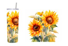 Sunflower Tumbler Sublimation. Sunflower Tumbler Design Product Image 4