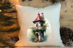 Christmas Castle Clipart Sublimation, Christmas PNG Product Image 4