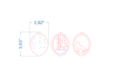 Christmas Tree Toy Wolf SVG laser cut file for Glowforge Product Image 4