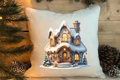 Fairy Christmas House Sublimation Clipart, Fairy Christmas Product Image 4
