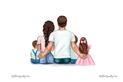 Family Clipart: Parents, Sons, Daughter Product Image 3
