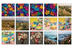Floral Pillow Designs, Summer Bundle, Flowers Pillow Bundle Product Image 4